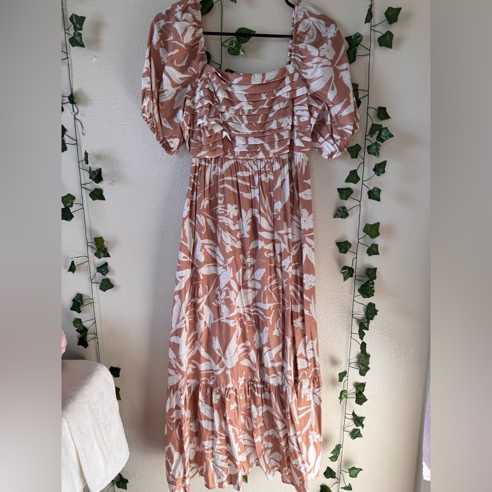 “By The River” Floral Maxi Dress